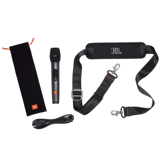 JBL PartyBox On-The-Go - Black - Portable party speaker with built-in lights and wireless mic - Detailshot 6 image number null